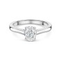 Platinum Oval Cut 1.00ct Diamond Solitaire Ring