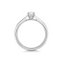 Platinum 0.60ct Oval Cut Diamond Solitaire Ring