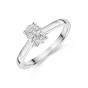 Platinum Oval 0.75ct Diamond Solitaire Ring