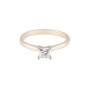Certificated 18ct Yellow Gold 0.50ct Princess Cut Diamond Engagement Ring