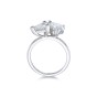 Platinum Trillion & Heart Cut 2.50ct Diamond 2 Stone Ring 