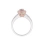 Certificated 18ct Two Colour Gold Pink Oval Diamond Ring, Approx. 1.30ct Total Weight