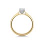 18ct Yellow Gold 0.33ct Princess Cut Diamond Solitaire Ring