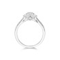 18ct White Gold Brilliant Cut 0.65ct Diamond Three Stone Ring 3