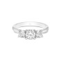 Platinum Brilliant Cut 1.00ct Diamond Three Stone Ring 2