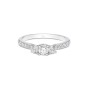 Platinum Brilliant Cut 1.00ct Diamond Three Stone Ring 2