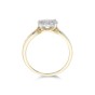 18ct Yellow Gold Brilliant Cut 0.75ct Diamond Cluster Ring