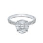 18ct White Gold Marquise And Princess Cut 1.23ct Diamond Cluster Ring