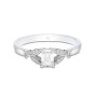 18ct White Gold 0.45ct Mixed Diamond Cluster Ring
