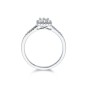 9ct White Gold Baguette 0.33ct Diamond Cluster Ring