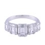 18ct White Gold 1.40ct Baguette Diamond Fancy Band