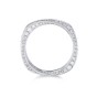 18ct White Gold Brilliant Cut Diamond 1.30ct Twisted Circle Ring