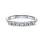 9ct White Gold Round Brilliant 0.11ct Diamond Illusion Set Eternity Ring