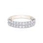 9ct Yellow Gold Brilliant Cut 1.00ct Diamond Double Row Eternity Ring