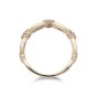 9ct Yellow Gold Brilliant Cut 0.12ct Diamond Open Link Eternity Ring
