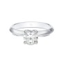 Platinum 1.00ct Round Brilliant Knife Edge Diamond Solitaire Ring