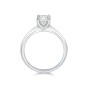 Platinum 1.00ct Round Brilliant Knife Edge Diamond Solitaire Ring