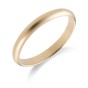 18ct Yellow Gold D-Shape 2.5mm Wedding Ring