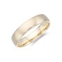 9ct Yellow Gold 5.0mm Frosted Effect Wedding Band