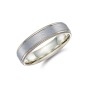 9ct Yellow Gold Iced Centre Wedding Band