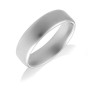 9ct White Gold Light Weight Soft Court 6mm Wedding Ring