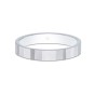 9ct White Gold Textured Wedding Ring 3.5mm