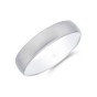 Gents 9ct White Gold Frosted Wedding Band