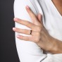 9ct White Gold Light Weight Soft Court 3mm Wedding Ring