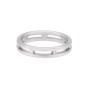 Platinum 0.14ct Diamond Satin and Polished Wedding Ring