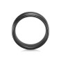 Titanium Black 8mm Lined Bevelled Edge Wedding Ring