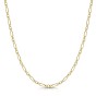 9ct Yellow Gold Diamond Cut Figaro 61cm Gents Necklet 