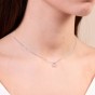 18ct White Gold 0.33ct Emerald Cut Diamond Solitaire Pendant