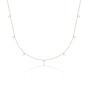 18ct Rose Gold Brilliant Cut 0.30ct Diamond Necklace 1