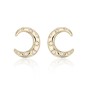 18ct Yellow Gold Round Brilliant 0.42ct Diamond Open Circle Earrings