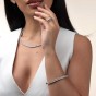 18ct White Gold Baguette and Brilliant Cut 6.00ct Diamond Tennis Bracelet