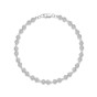 18ct White Gold Round Brilliant 1.75ct Diamond Illusion Style Cluster Bracelet