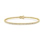 18ct Yellow Gold Brilliant Cut 1.25ct Diamond Tennis Bracelet