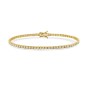 18ct Yellow Gold Brilliant Cut 1.25ct Diamond Tennis Bracelet