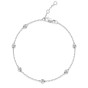 9ct White Gold 0.33ct Rub Over Round Brilliant Diamond Bracelet