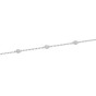 9ct White Gold 0.33ct Rub Over Round Brilliant Diamond Bracelet