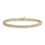 9ct Yellow Gold 2.00ct Bar Set Diamond Bracelet