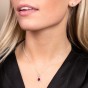 9ct White Gold Pear Ruby 0.75ct and Diamond 0.25ct Fancy Drop Pendant
