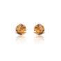 9ct White Gold Citrine Stud Earrings