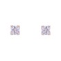 9ct Yellow Gold Princess Cut Cubic Zirconia Stud Earrings