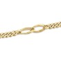 9ct Yellow Gold Fancy Curb Double Oval Link Bracelet