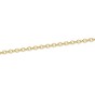 9ct Yellow Gold Heart T-Bar 18cm Bracelet