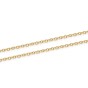 9ct Yellow Gold Heart 2-Strand Belcher Chain T-Bar Bracelet