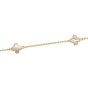 9ct Yellow Gold Mother of Pearl Clover Bracelet