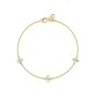 9ct Yellow Gold Mother of Pearl Clover Bracelet