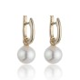 9ct Yellow Gold Freshwater Pearl Drop Earrings